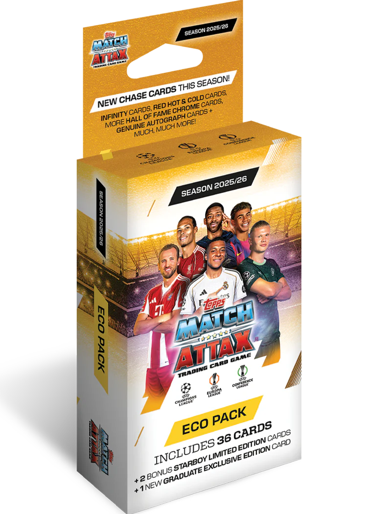 Match Attax CL Fótboltamyndir 2025/26 - Eco Pakki