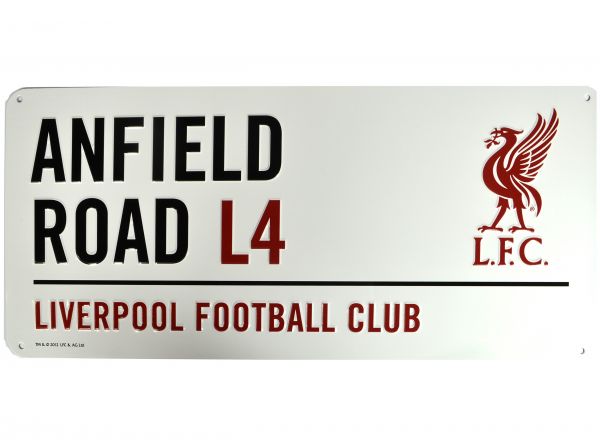 Liverpool skilti Hvítt