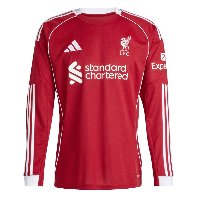 Liverpool Heima Treyja Síðerma 2025/26 - Fullorðins