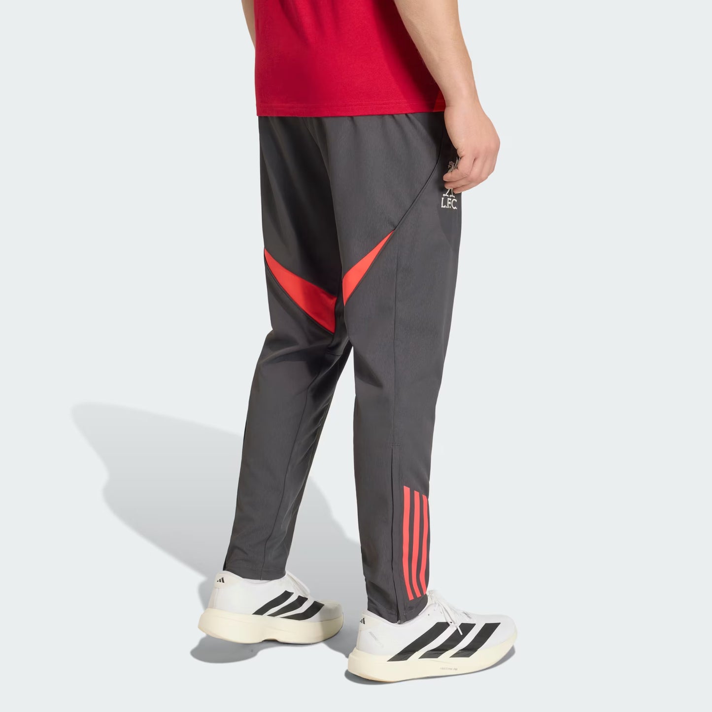 Liverpool Adidas Æfingabuxur Dökkgráar- Fullorðins