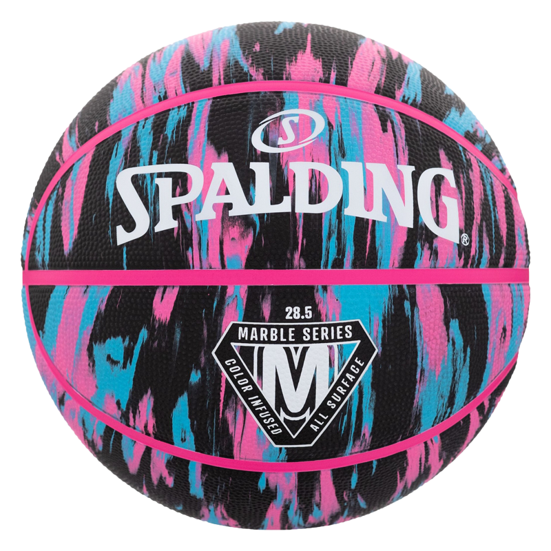 Spalding Marble Körfubolti - Svartur Bleikur