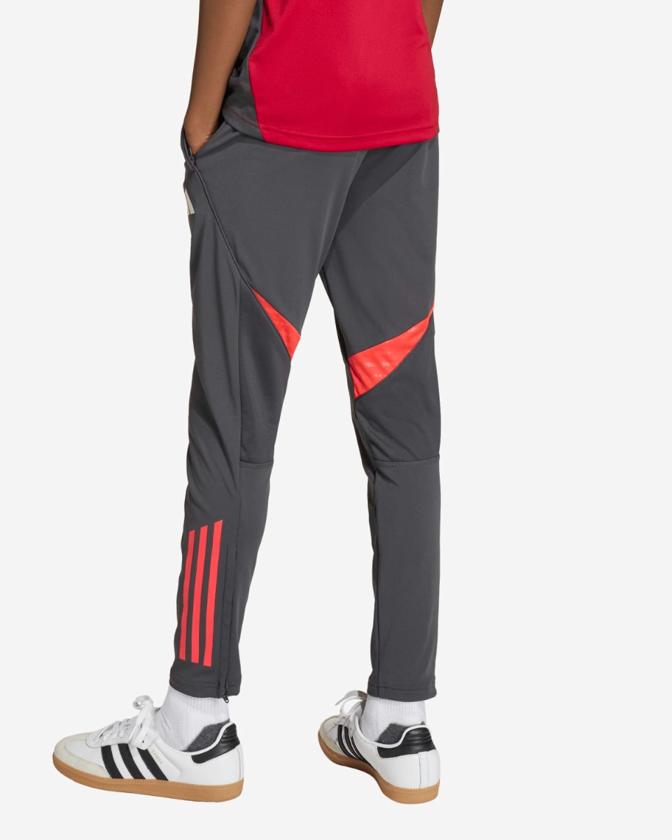 Liverpool Adidas Æfingabuxur Dökkgráar- Barna