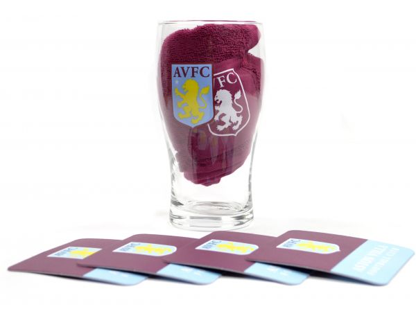 Aston Villa Glas með aukahlutum