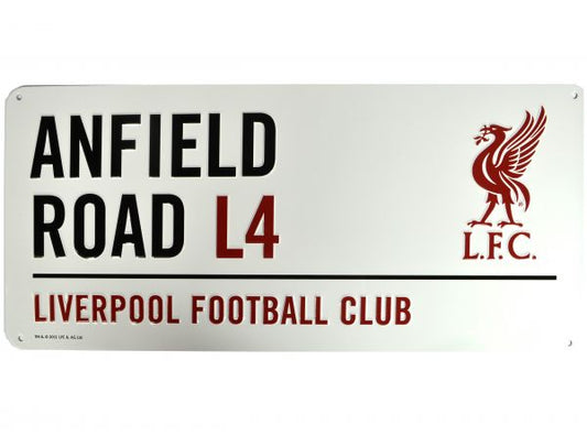 Liverpool skilti Hvítt