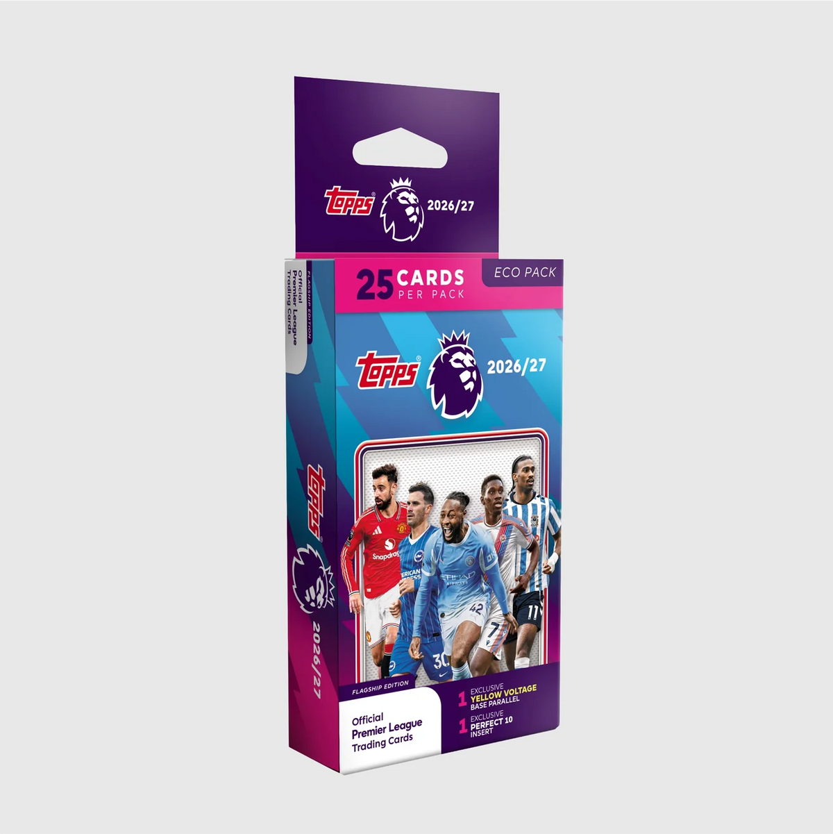 Premier League Topps Flagship Edition Fótboltamyndir 2026/27 - ECO Pakki