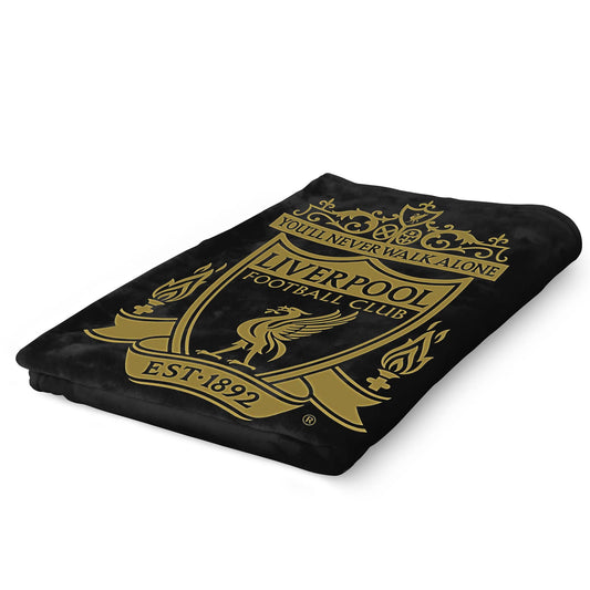 Liverpool Flísteppi Svart