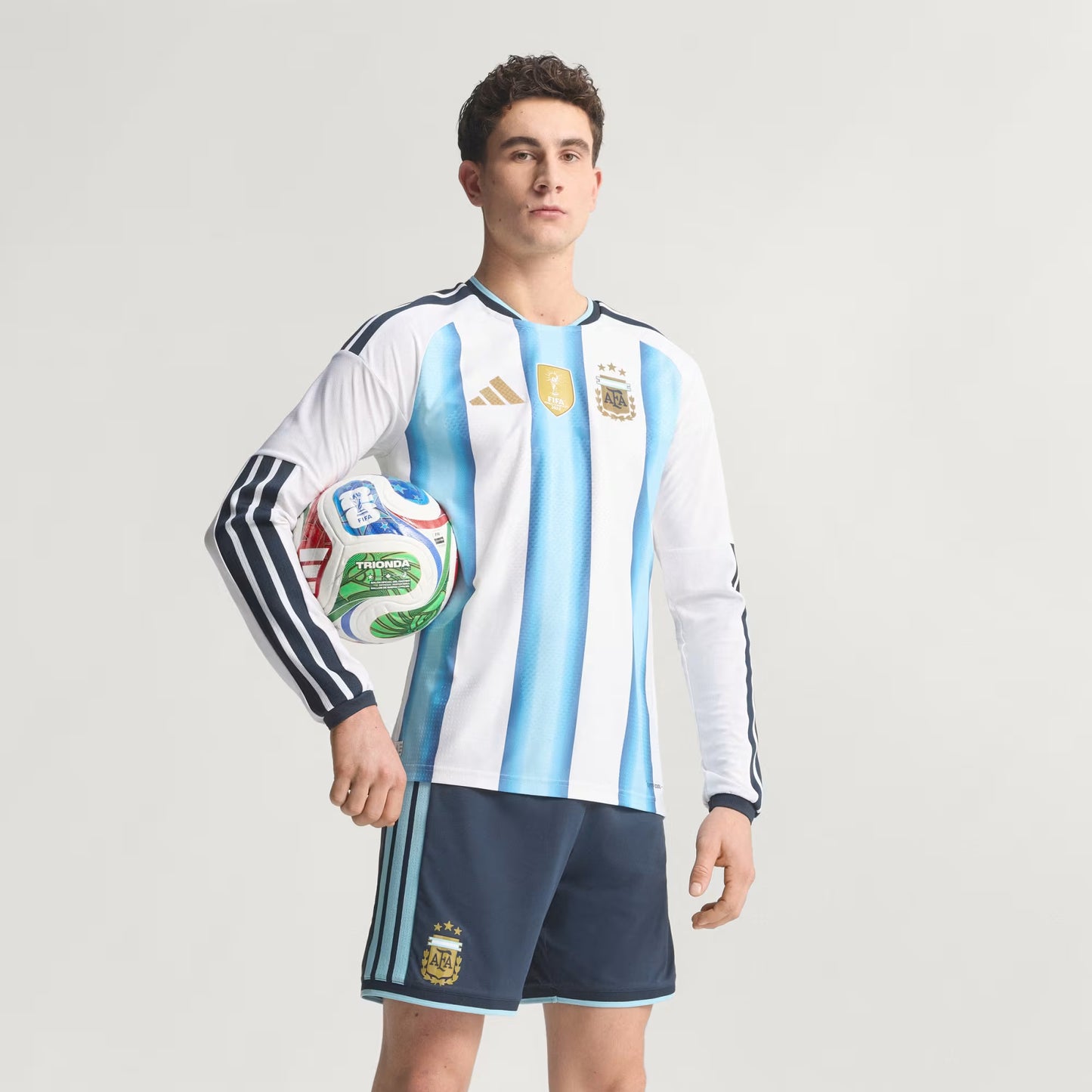 Argentína Authentic Síðerma Treyja HM26 - Fullorðins