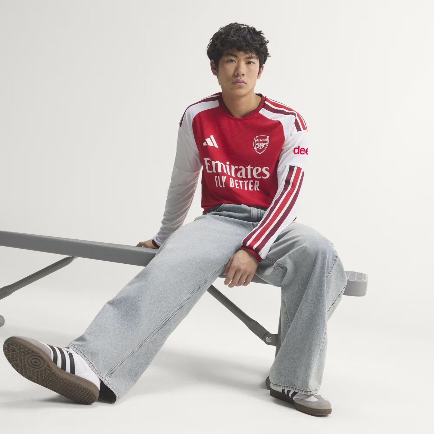 Arsenal Heima Authentic Síðerma Treyja 2026/27 - Fullorðins