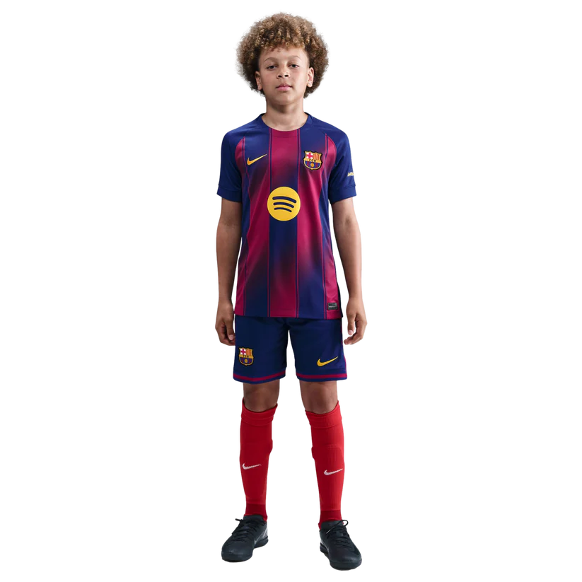 Barcelona Heimatreyja 2025/26 Barnastærðir