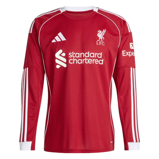 Liverpool Heima Treyja Síðerma 2025/26 - Fullorðins