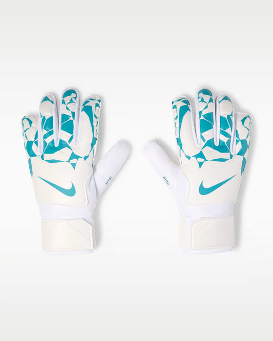 Nike Match Barna Markmannshanskar - Hvítir með bláu