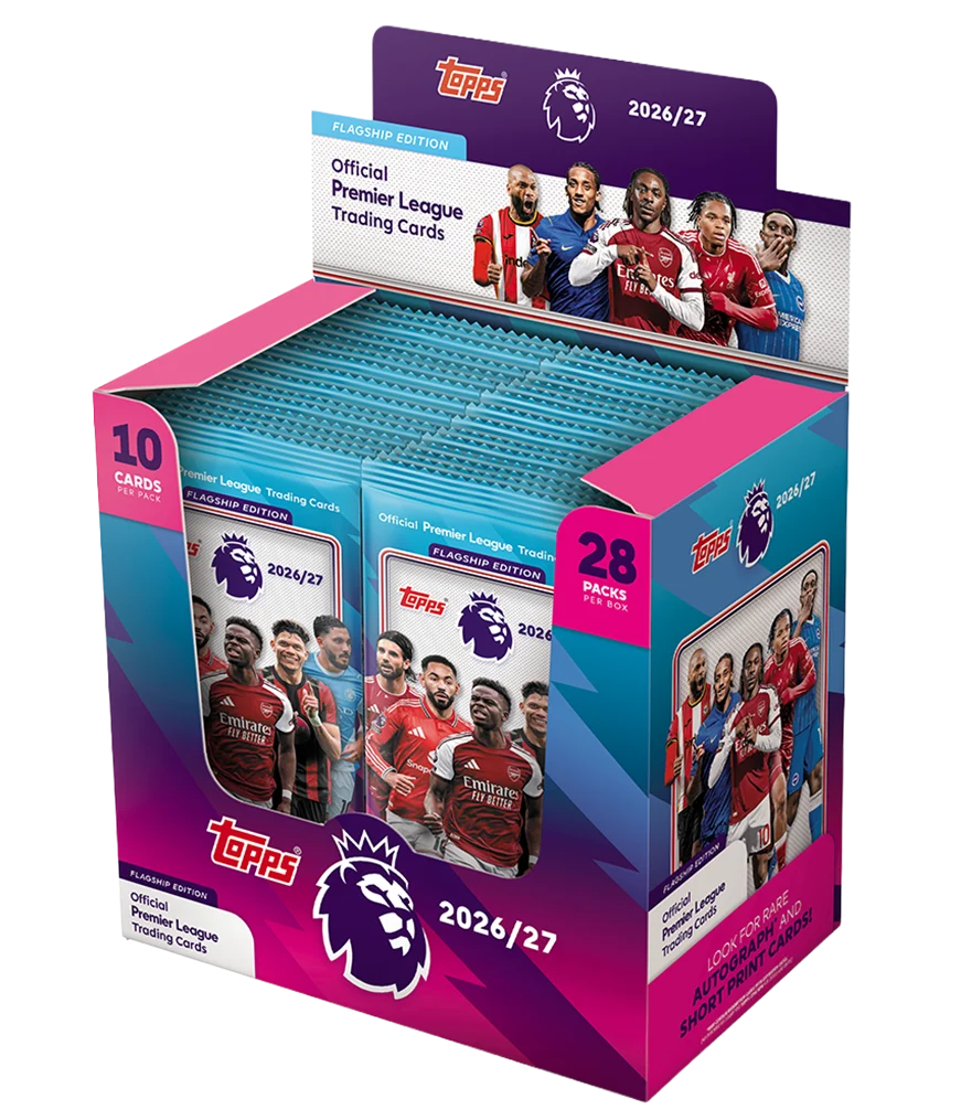 Premier League Topps Flagship Edition Fótboltamyndir 2026/27 - Pakkar